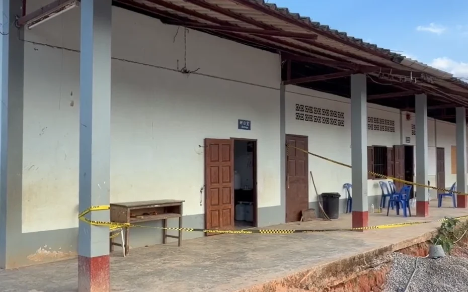 School building cordoned off with police tape after a fatal shooting
